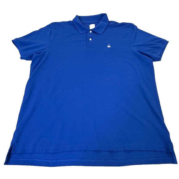 Brooks Brothers Original Fit Short Sleeve Logo Polo Golf Shirt; Royal Blue; XXL - Picture 6 of 9